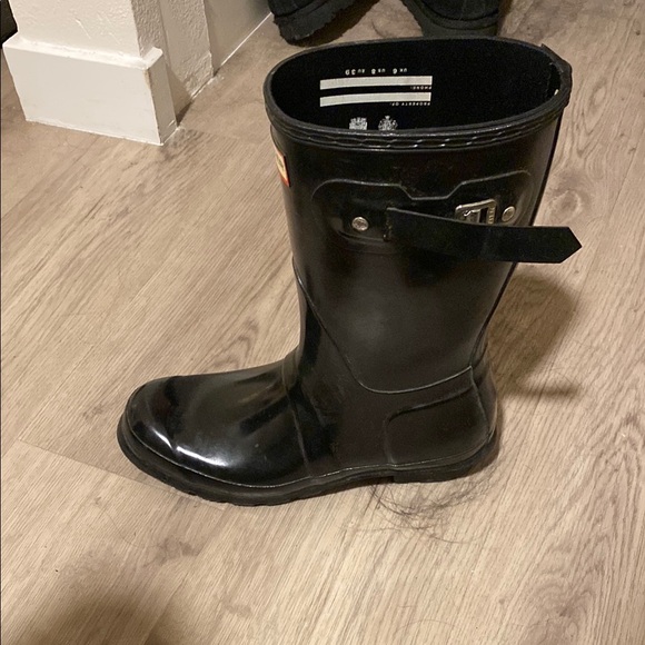 Hunter Black Rain Boots - Picture 3 of 3